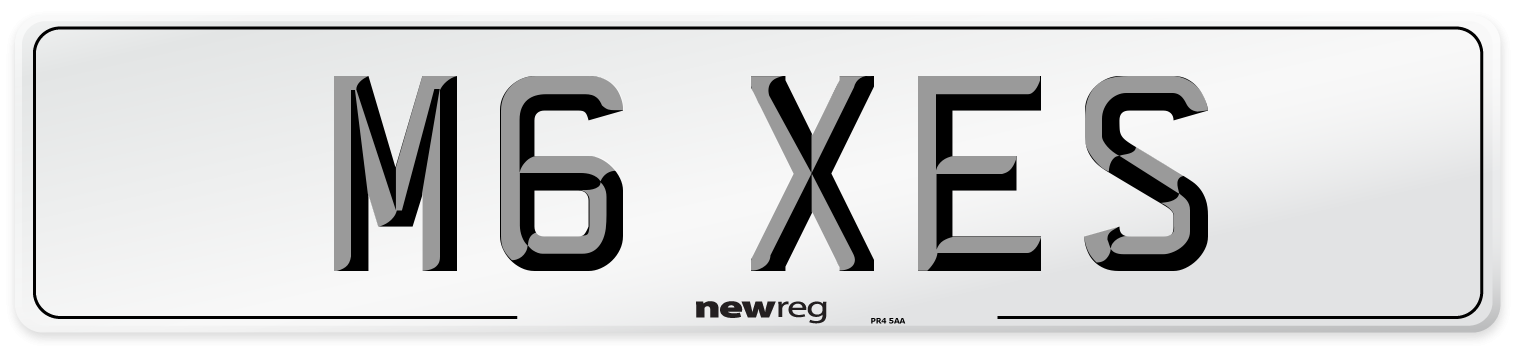 M6 XES Number Plate from New Reg